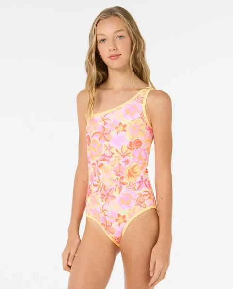 Kids Rip Curl Swimwear Island Bliss One Piece - Image 3