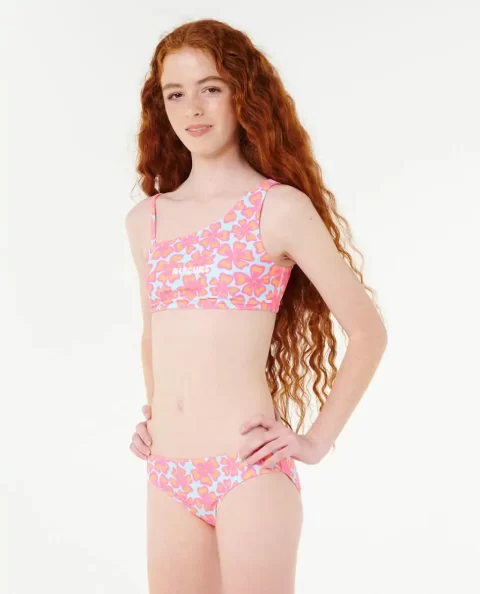 Kids Rip Curl Swimwear Neon Isles Floral Bikini - Image 2
