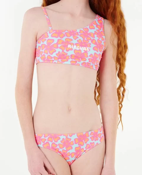 Kids Rip Curl Swimwear Neon Isles Floral Bikini - Image 5