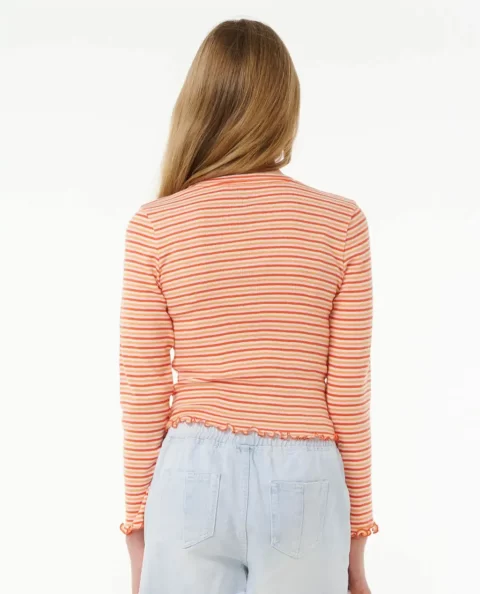 Kids Summer Solsice Long Sleeve Rib Rip Curl Tops & Tees - Image 3
