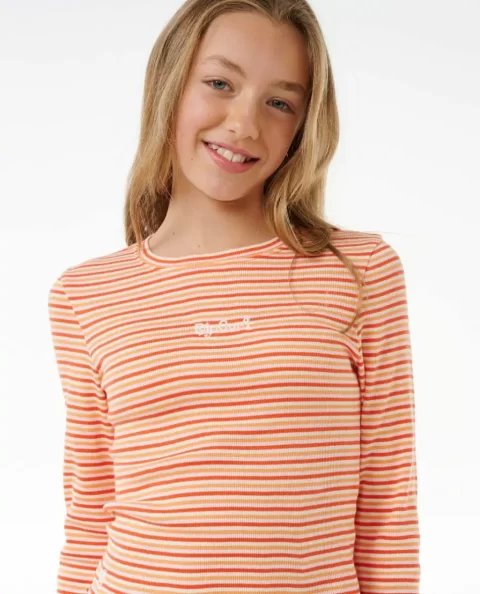 Kids Summer Solsice Long Sleeve Rib Rip Curl Tops & Tees - Image 5
