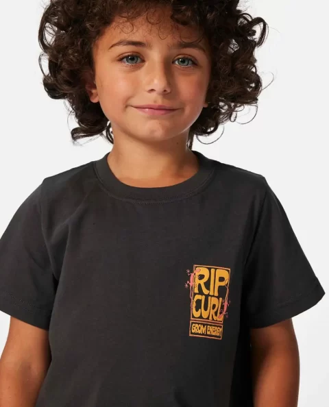 Kids Tops & Tees Grom Energy Logo Tee Rip Curl - Image 4