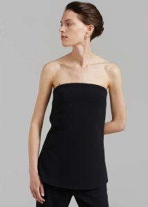 Kit Strapless Top - Black Tops Black The Frankie Shop Women - Image 4