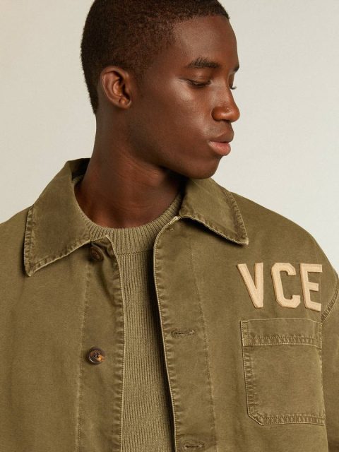 Knitwear Kalamata Men Golden Goose Men’s Round-Neck Sweater In Cotton With Logo On The Back - Image 2