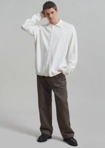 Knitwear Myles Cardigan - White Men The Frankie Shop White