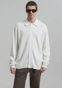 Knitwear Myles Cardigan - White Men The Frankie Shop White - Image 5