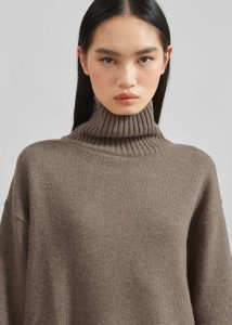 Knitwear Odense Turtleneck Sweater - Brown Brown Women The Frankie Shop - Image 2