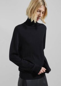 Knitwear The Frankie Shop Women Black Eve Thin Turtleneck Sweater - Black - Image 2