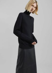 Knitwear The Frankie Shop Women Black Eve Thin Turtleneck Sweater - Black