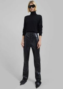 Knitwear The Frankie Shop Women Black Eve Thin Turtleneck Sweater - Black - Image 5