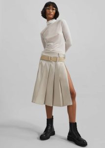 Knitwear The Frankie Shop Women Evren Sheer Turtleneck - White White - Image 4