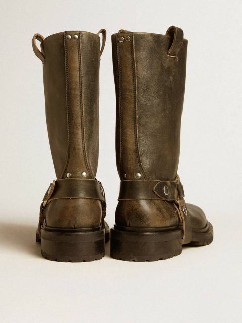 Kurt Boots In Black Leather With Silver Buckle Boots Women Golden Goose - Image 5