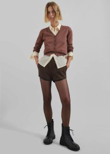 Kyoto Cardigan - Brown Knitwear The Frankie Shop Women Brown - Image 3