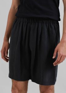 Leland Silky Boxer Shorts - Black The Frankie Shop Bottoms Men Black - Image 3