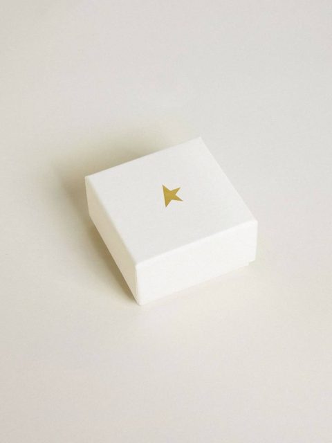 Letter R Charm In Gold-Colored Brass With Crystals Bag Accessories Golden Goose Gold Women - Image 3