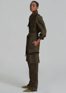 Linda Jumpsuit - Dark Olive Jumpsuits Women The Frankie Shop Green