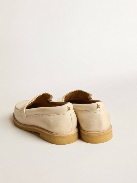 Loafers & Ballerinas Women Golden Goose Butter White Jerry Loafer In Butter-White Leather - Image 4