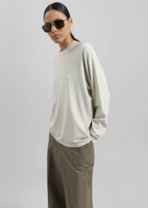 Lohja Long Sleeve Tee - Light Beige The Frankie Shop Women Tops Beige - Image 2