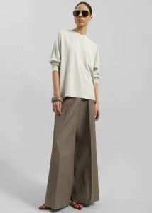 Lohja Long Sleeve Tee - Light Beige The Frankie Shop Women Tops Beige - Image 5