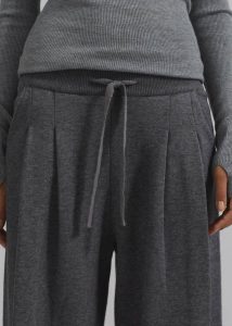 Loungewear Holkham Pleated Knit Pants - Dark Grey The Frankie Shop Grey Women - Image 3