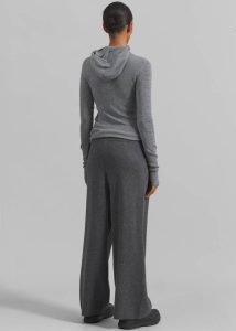 Loungewear Holkham Pleated Knit Pants - Dark Grey The Frankie Shop Grey Women - Image 5