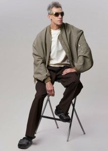 Lumi Bomber Jacket - Dark Olive Men Outerwear Green The Frankie Shop - Image 4
