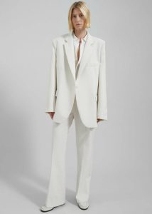 Lyra Oversized Blazer - White The Frankie Shop Women Outerwear White - Image 4