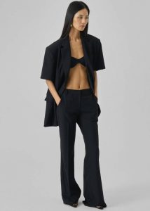 Maisie Bootcut Twill Pants - Black Black The Frankie Shop Bottoms Women - Image 2