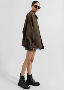 Malia Utility Jacket - Brown Brown The Frankie Shop Outerwear Women - Image 2