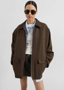 Malia Utility Jacket - Brown Brown The Frankie Shop Outerwear Women - Image 3