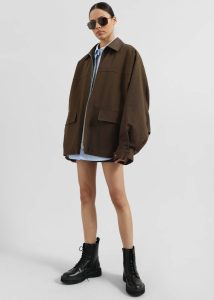 Malia Utility Jacket - Brown Brown The Frankie Shop Outerwear Women - Image 4