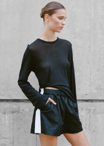Matin Fine Knit Long Sleeve T-Shirt - Black Black 8Au/4Us|10Au/6Us|12Au/8Us The Frankie Shop Women - Image 2