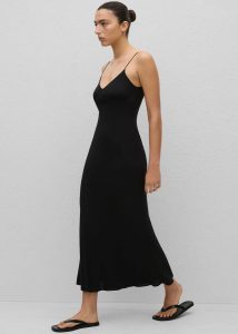 Matteau Low Back Slip Dress - Black Black The Frankie Shop Women Dresses - Image 5