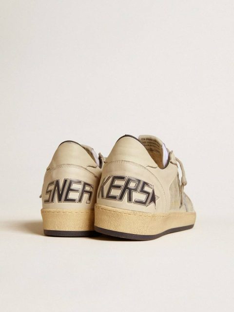 Men Ball Star Men's Ball Star Ltd In Leather And Suede With Crocodile Print Leather Star Golden Goose - Image 5