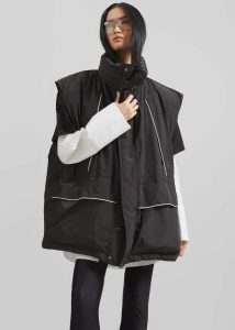Men Black Calais Oversized Sleeveless Puffer Jacket - Black The Frankie Shop Outerwear - Image 4