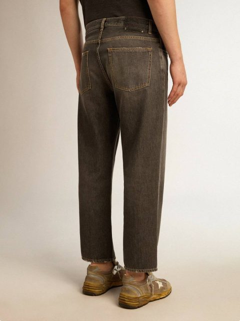 Men Black Men’s Stonewashed-Effect Black Jeans Golden Goose Jeans & Pants - Image 3