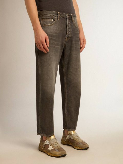 Men Black Men’s Stonewashed-Effect Black Jeans Golden Goose Jeans & Pants