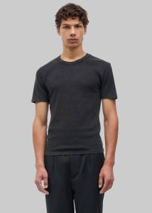 Men Black Tops Samsøe Samsøe Salars T-Shirt - Black The Frankie Shop