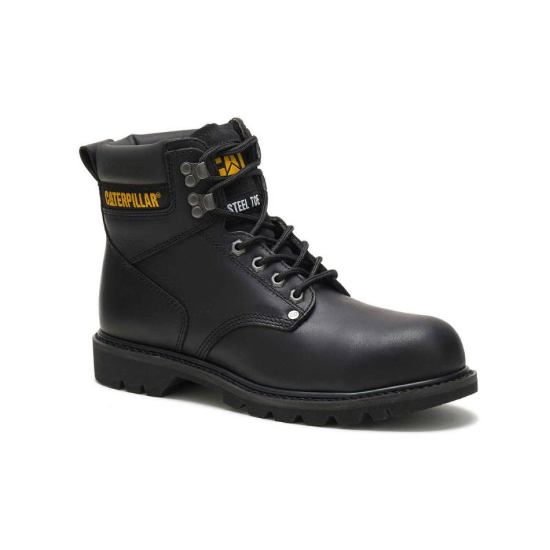 Men Boots Black Cat Men's Second Shift Steel Toe Work Boot - Image 3