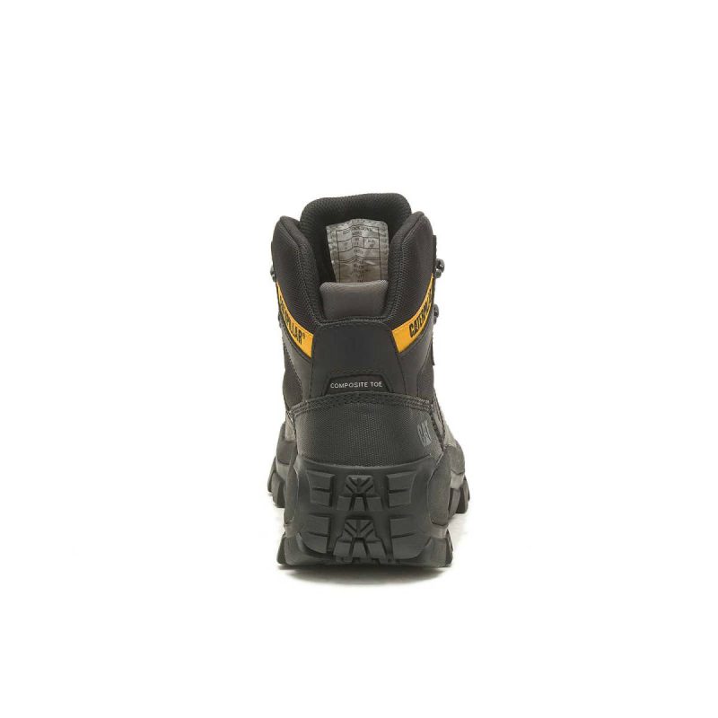 Men Boots Cat Black Men's Invader Hiker Waterproof Composite Toe Work Boot - Image 5