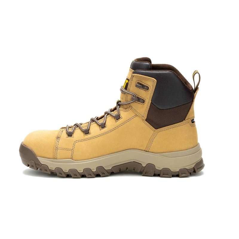 Men Boots Men's Threshold Rebound Waterproof Composite Toe Work Boot Cat Honey Reset - Image 4