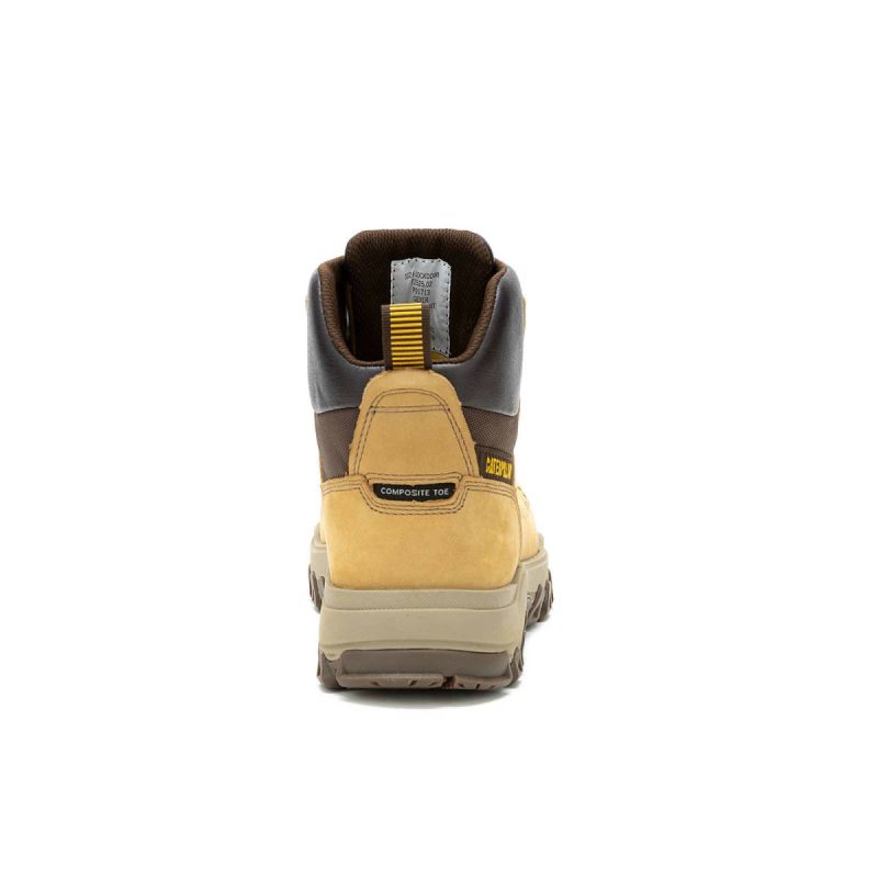 Men Boots Men's Threshold Rebound Waterproof Composite Toe Work Boot Cat Honey Reset - Image 5