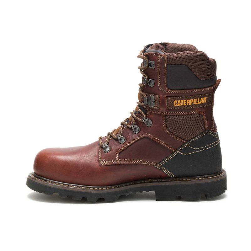 Men Brown Cat Men's Indiana 2.0 Steel Toe Work Boot Boots - Image 3