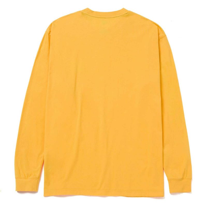 Men Cat Tops & Outerwear Men's Trademark Banner Long Sleeve Tee Yellow - Image 4