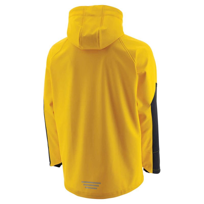 Men Cat Waterproof Yellow Men's Longshore Jacket - Image 3