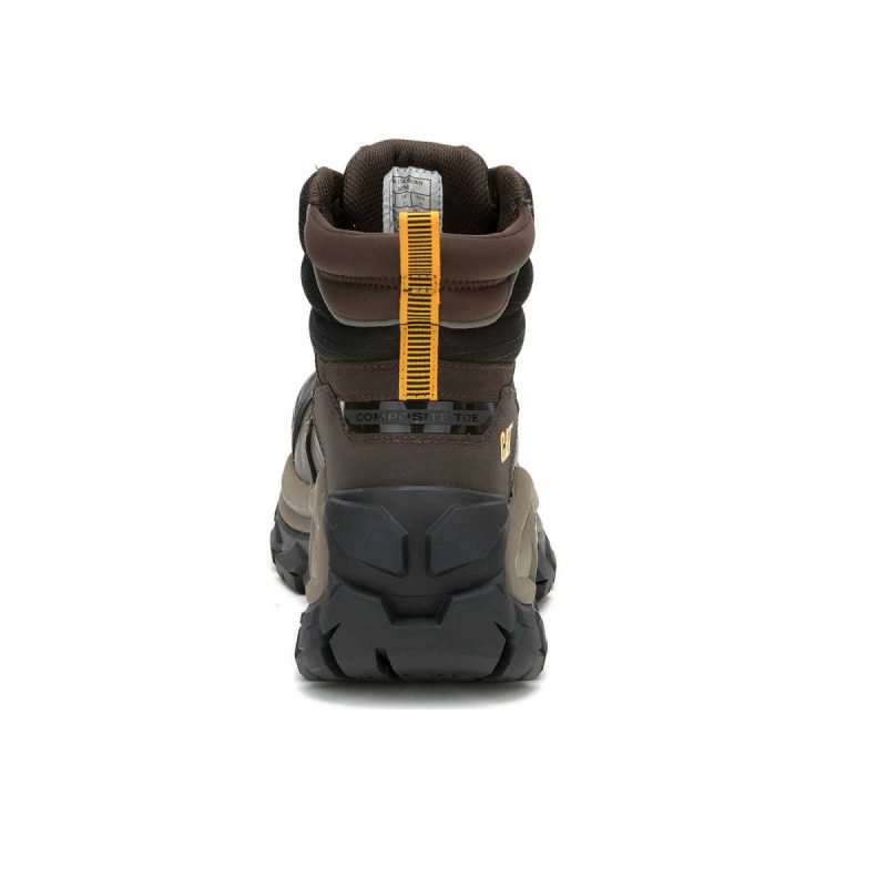 Men Coffee Bean Cat Men's Invader Max Waterproof Composite Toe Work Boot Boots - Image 5