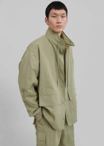 Men Edward Anorak - Olive Outerwear Green The Frankie Shop - Image 2