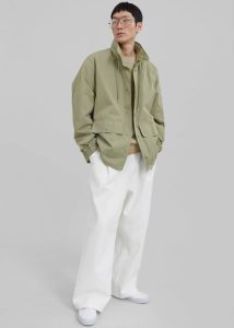 Men Edward Anorak - Olive Outerwear Green The Frankie Shop - Image 5