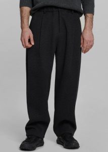 Men Felix Trousers - Charcoal Grey Bottoms The Frankie Shop
