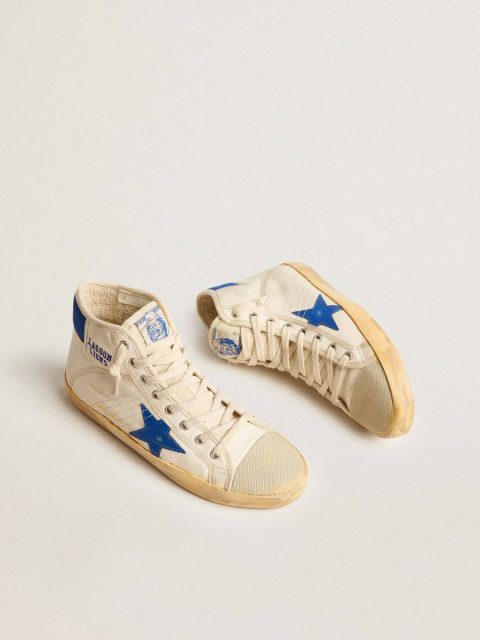 Men Golden Goose Francy Men’s Francy Penstar Lab In Nappa With Blue Star And Nylon Heel Tab - Image 2